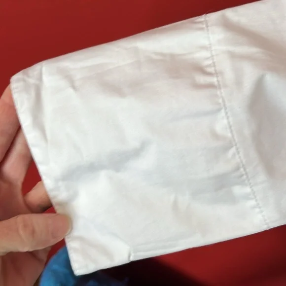 Like new Dressbarn white button down collared shirt - Picture 4 of 13
